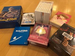アニメのDVDボックスとナウシカの漫画